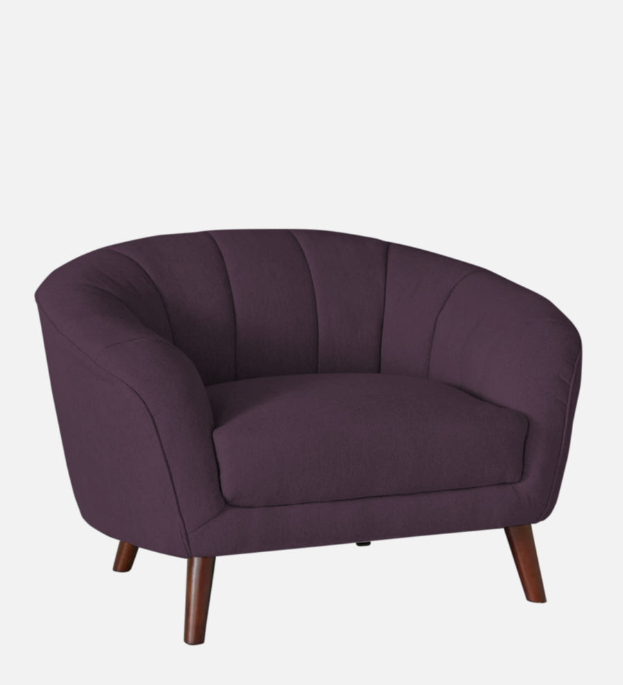 Benjamin Fabric 1 Seater Sofa In Greek Purple Colour - Febonic Living