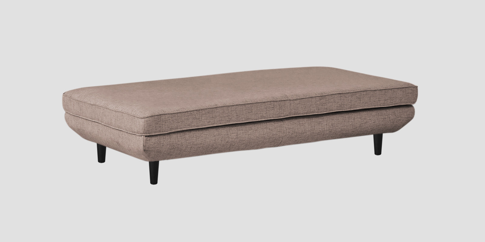 Hiver Fabric Day Bed Sofa In Kadhi Beige Colour With Back Rest - Febonic Living