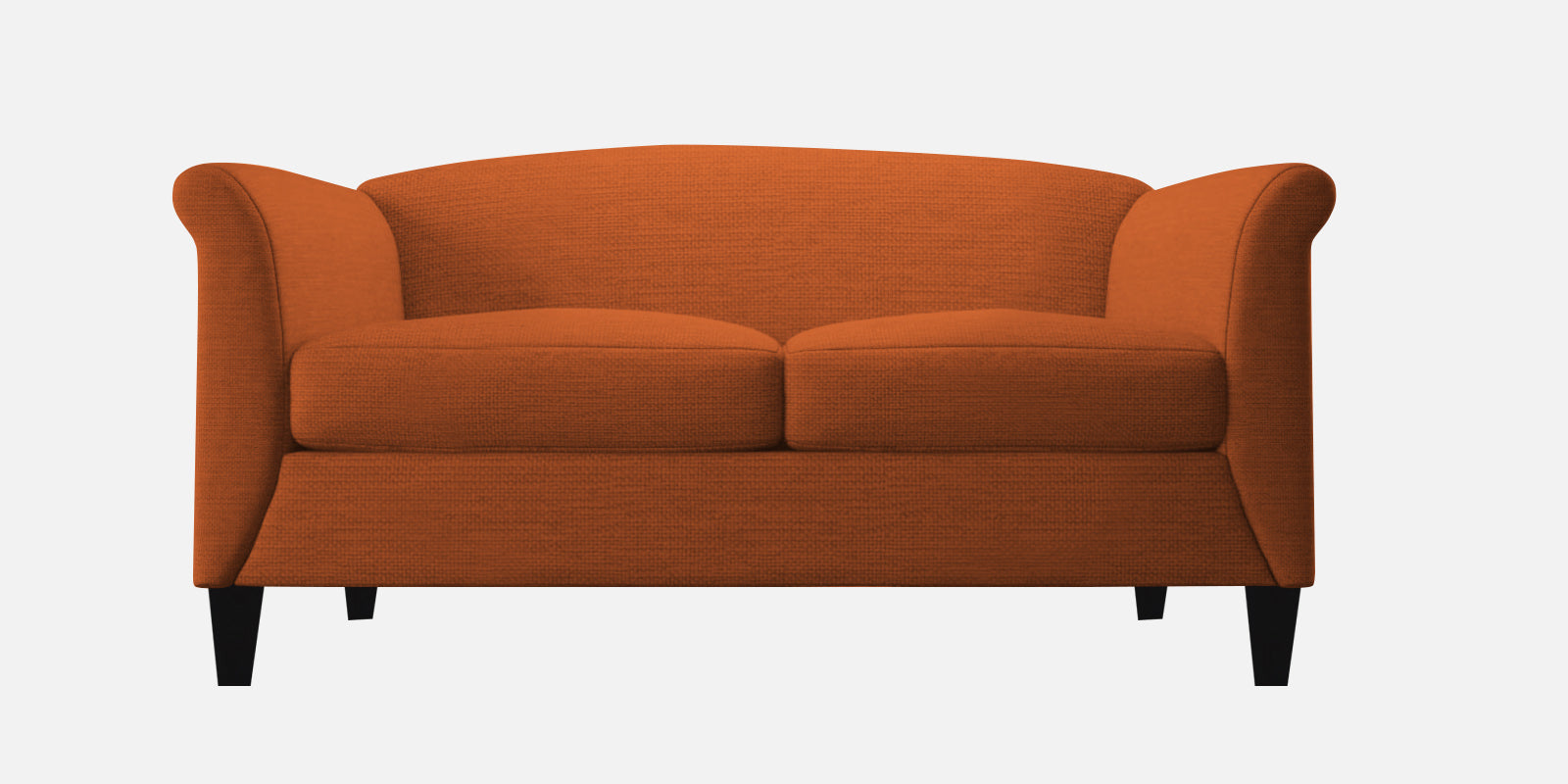 Kimber Fabric 2 Seater Sofa in Vivid Orange Colour