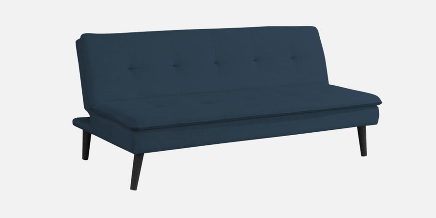 Toner Fabric 3 Seater Convertible Sofa Cum Bed In Light Blue Colour - Febonic Living
