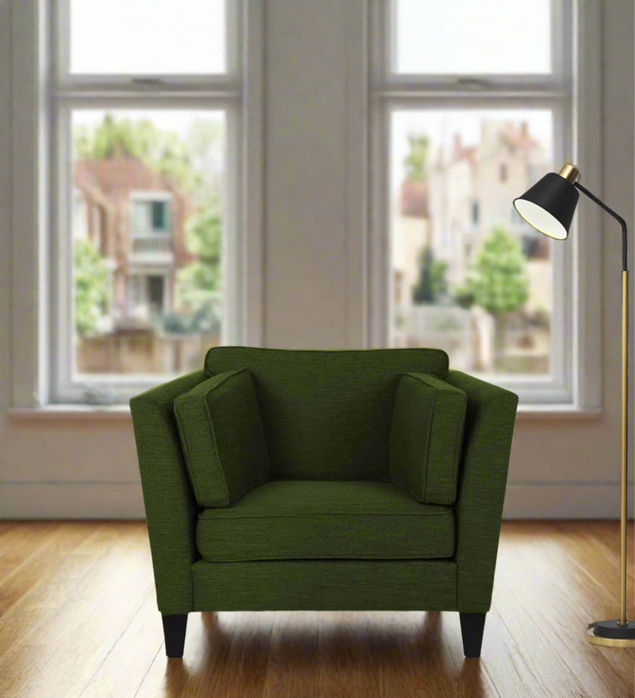 Nigar  1 Seater Fabric Sofa - Olive Green by Febonic Living
