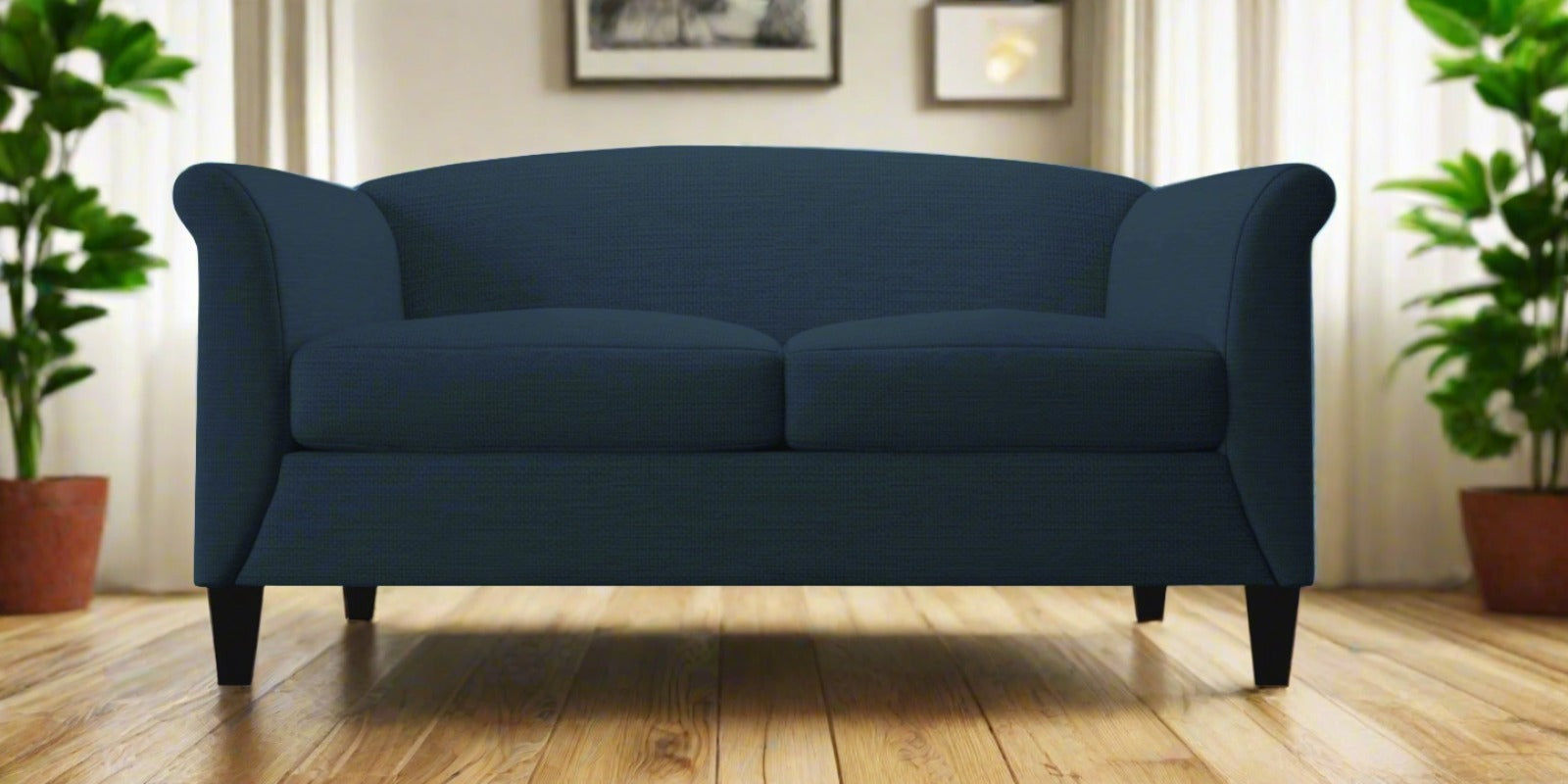 Kimber Fabric 2 Seater Sofa in Light Blue Colour