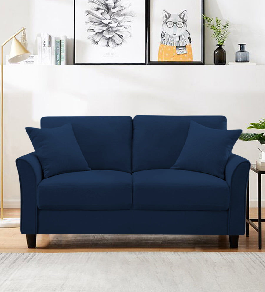 Daroo  2 Seater Velvet Sofa - Imperial Blue by Febonic Living