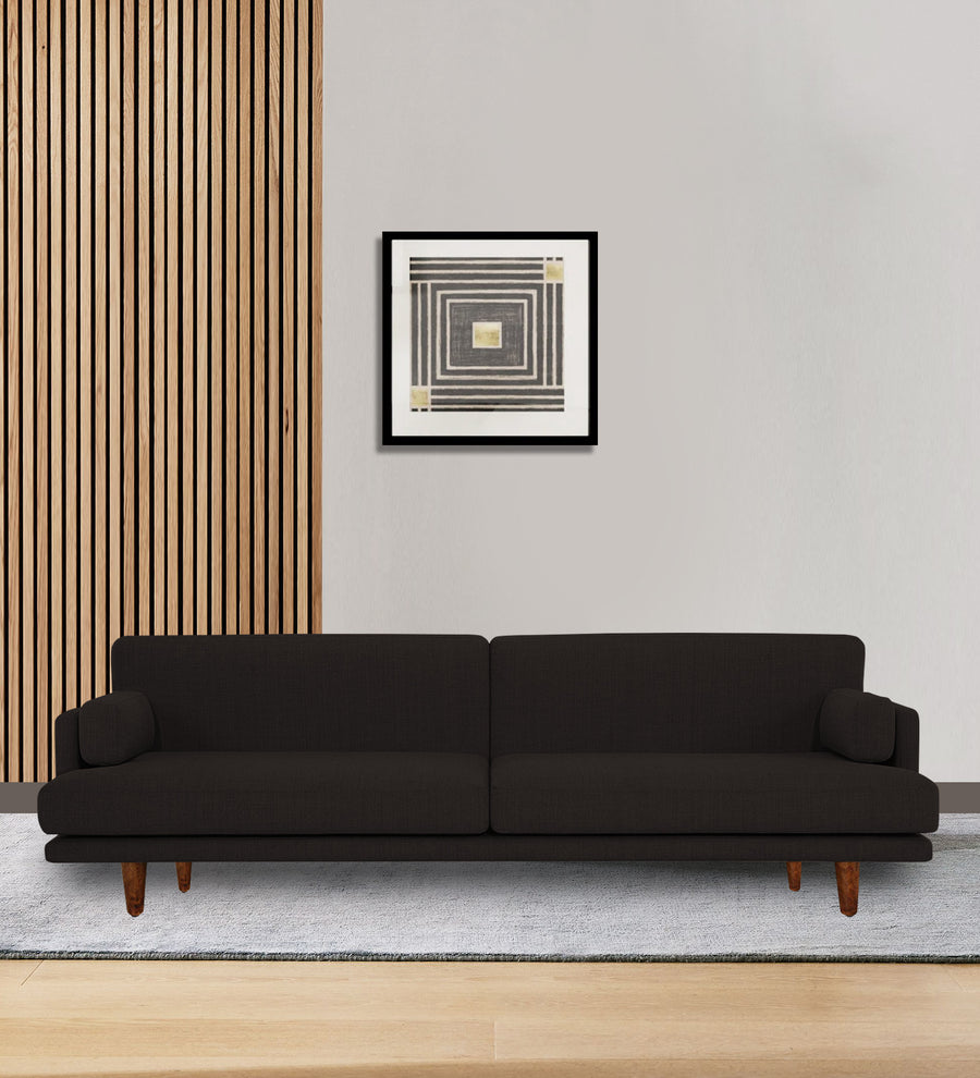 Ricky 3 Seater Fabric Sofa - Cara Brown by Febonic Living