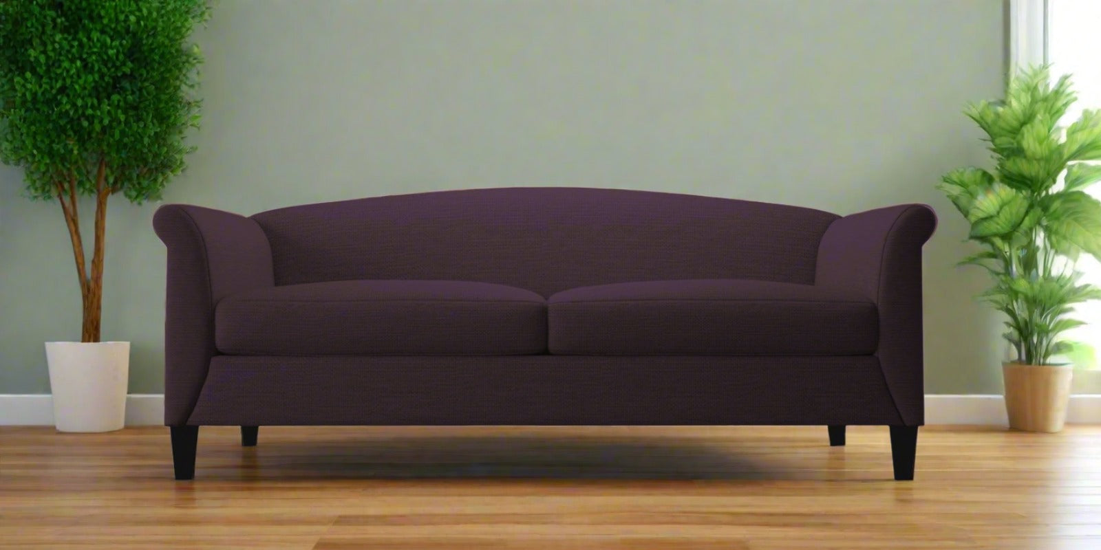 Kimber Fabric 3 Seater Sofa in Greek Purple Colour