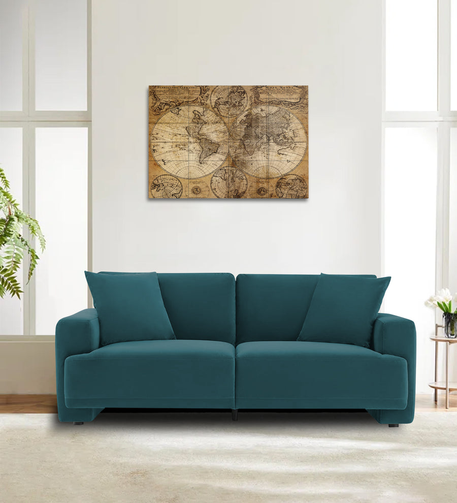 Kosta  2 Seater Velvet Sofa - Arabian Green by Febonic Living