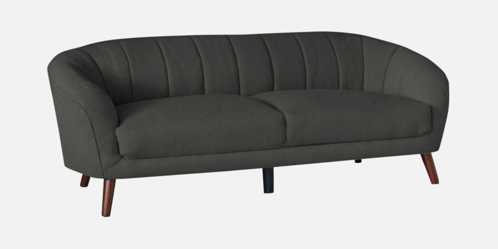 Benjamin Fabric 3 Seater Sofa in Charcoal Grey Colour