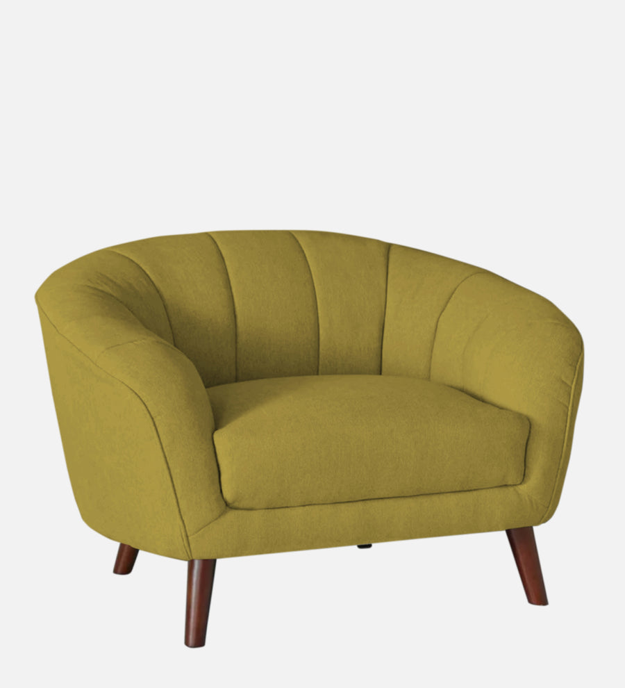 Benjamin Fabric 1 Seater Sofa In Parrot Green Colour - Febonic Living