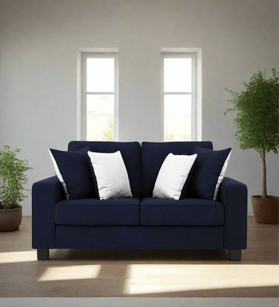 Ladybug  2 Seater Fabric Sofa - Royal Blue by Febonic Living