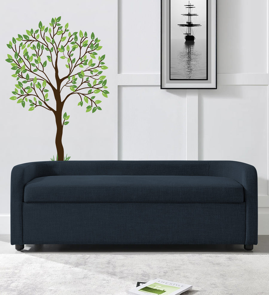 Cooper  Storage Bench Fabric - Denim Blue by Febonic Living