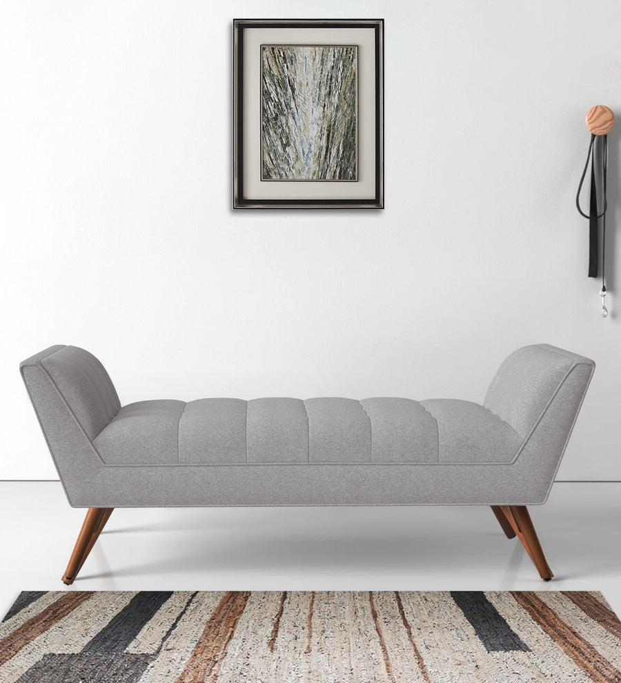Cartes  Bench Velvet - Concrete Grey by Febonic Living