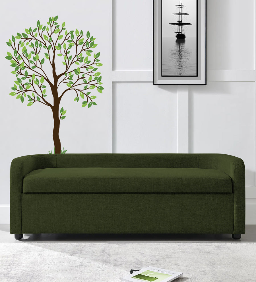 Cooper  Storage Bench Fabric - Olive Green by Febonic Living