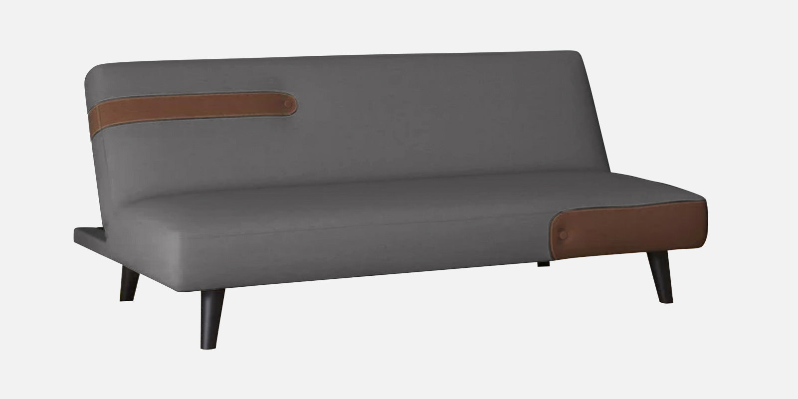 Vedan Fabric Convertible Sofa Cum Bed In Sudo Grey Colour