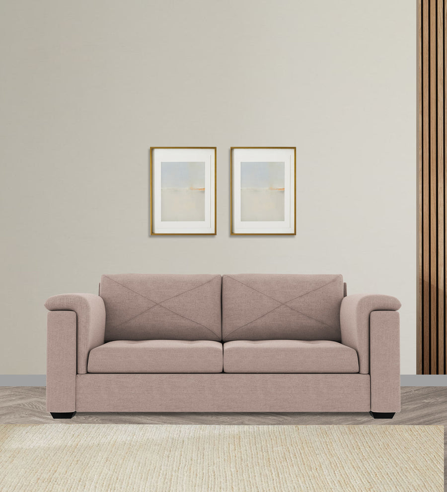 Andres 3 Seater Fabric Sofa - Mush Beige by Febonic Living