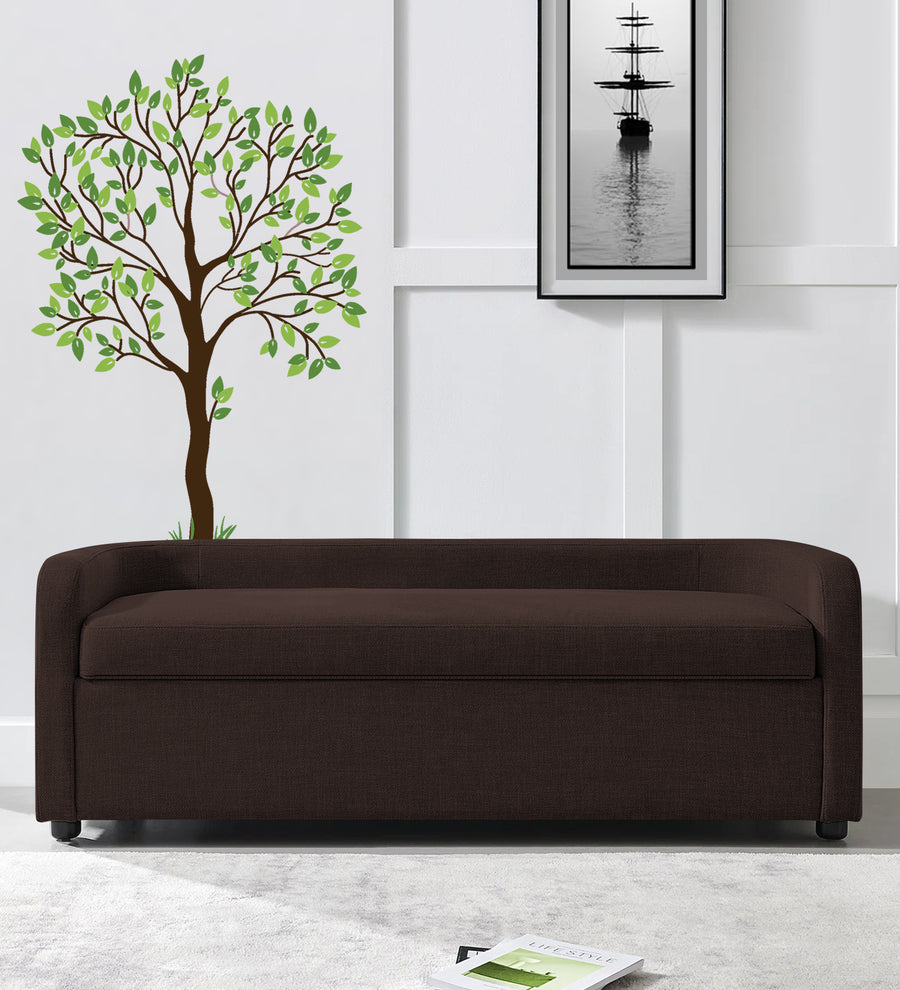 Cooper  Storage Bench Fabric - Coffee Brown by Febonic Living