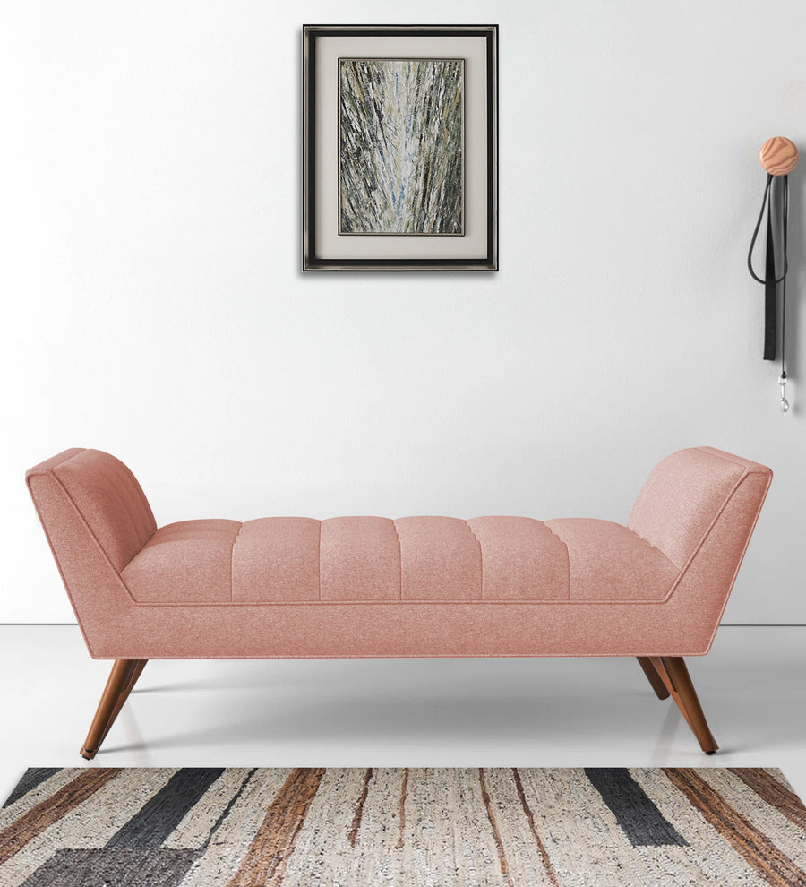Cartes  Bench Velvet - Blush Pink by Febonic Living