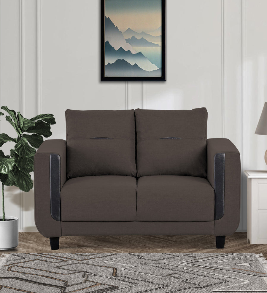 Perry  2 Seater Fabric Sofa - Caspa Brown by Febonic Living