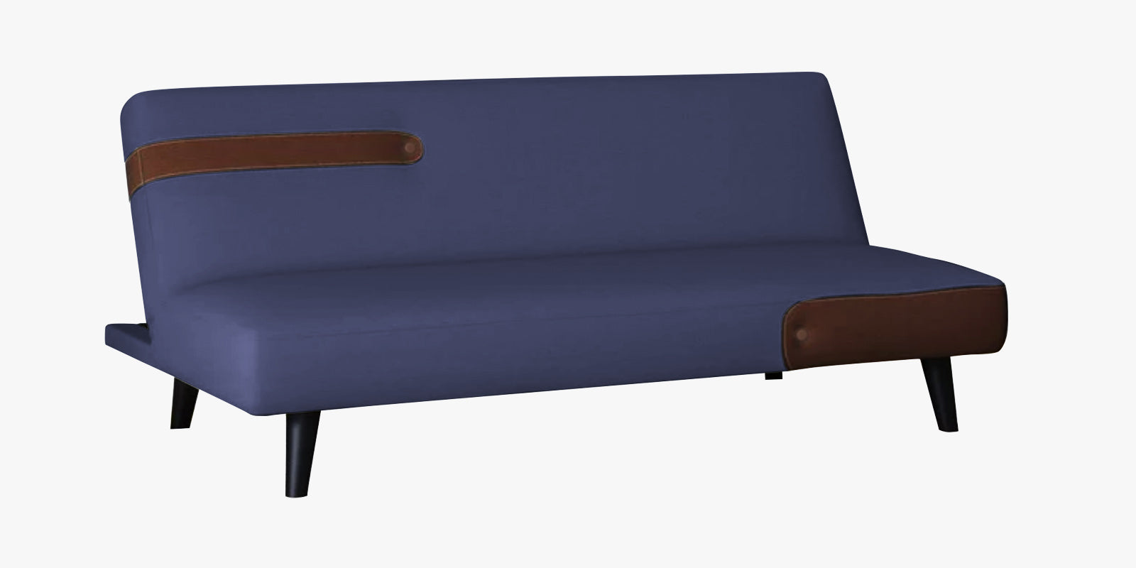 Vedan Fabric Convertible Sofa Cum Bed In Slate Blue Colour