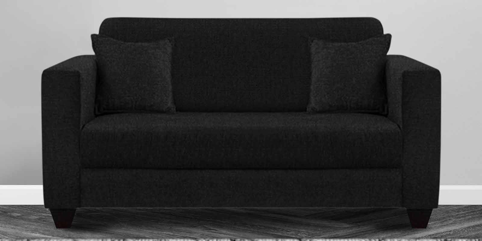 Nebula Fabric 2 Seater Sofa in Zed Black Colour