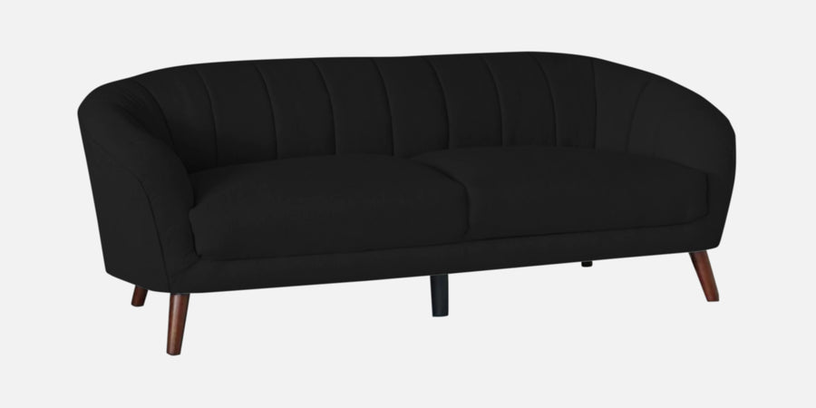 Benjamin Fabric 3 Seater Sofa In Zed Black Colour - Febonic Living