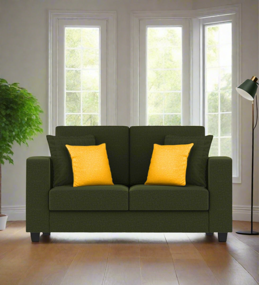 Nabi  2 Seater Fabric Sofa - Olive Green by Febonic Living