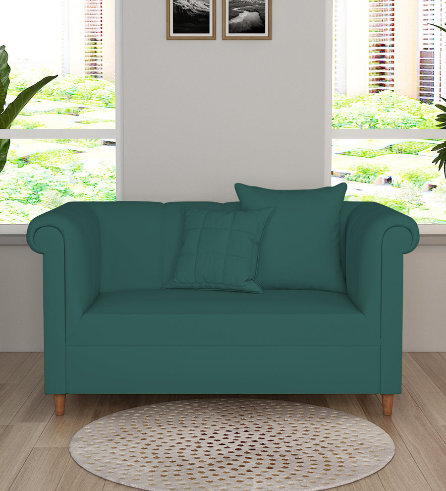 Rubi  2 Seater Velvet Sofa - Pine Green by Febonic Living