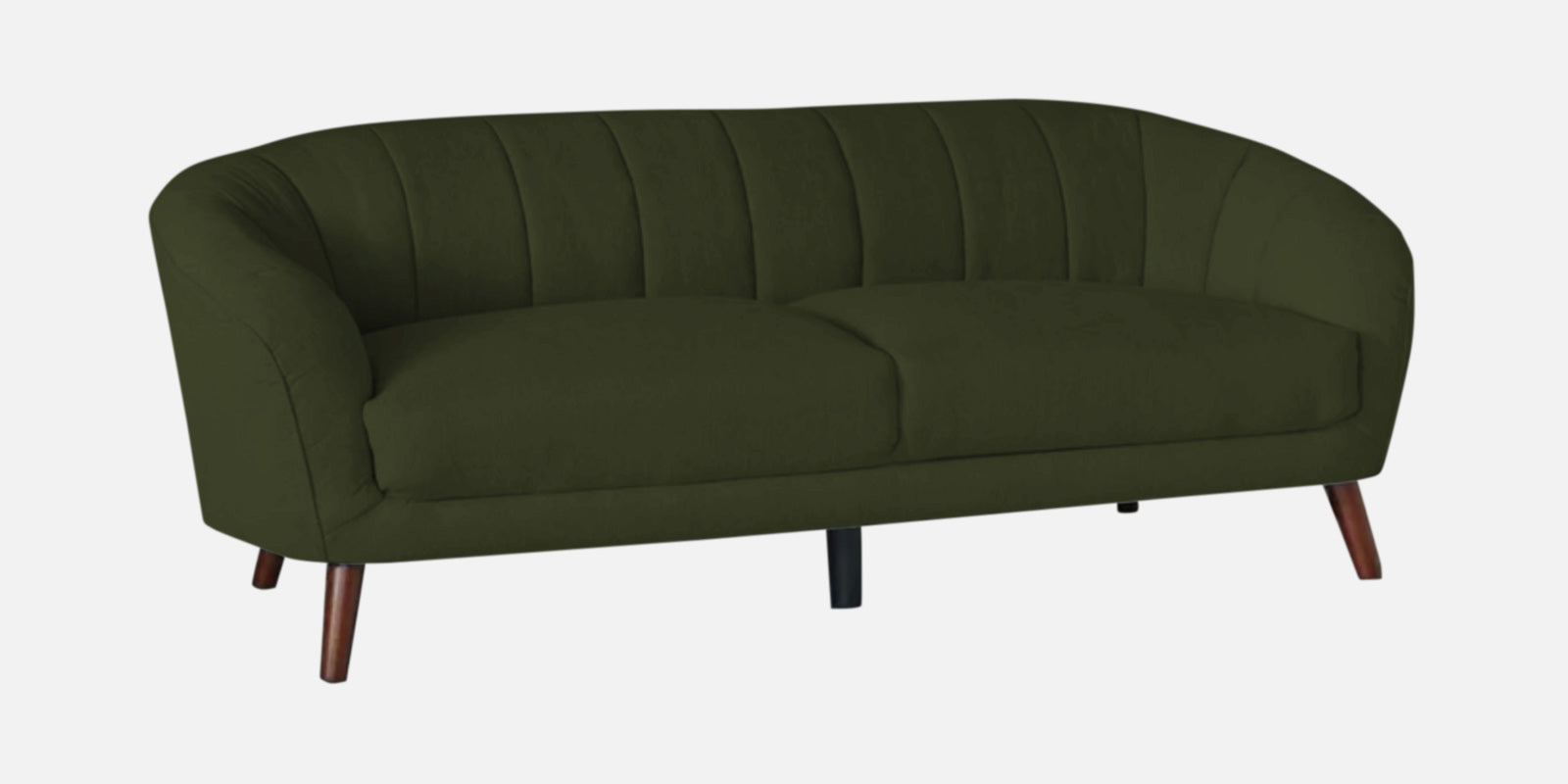 Benjamin Fabric 3 Seater Sofa in Olive Green Colour