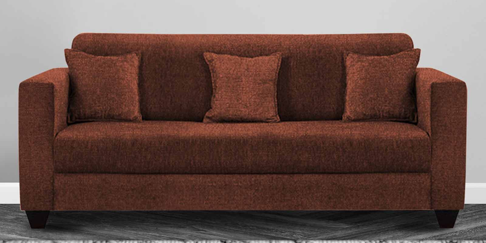 Nebula Fabric 3 Seater Sofa in Coffee Brown Colour