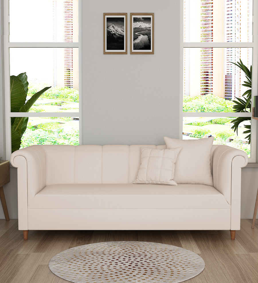 Rubi 3 Seater Velvet Sofa - Camel Beige by Febonic Living
