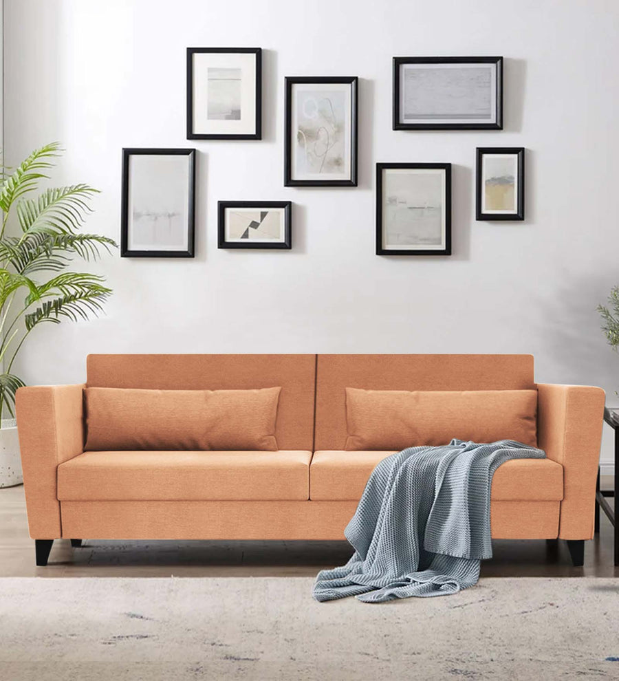 Tokyo Fabric 3 Seater Sofa In Cosmic Beige Colour - Febonic Living