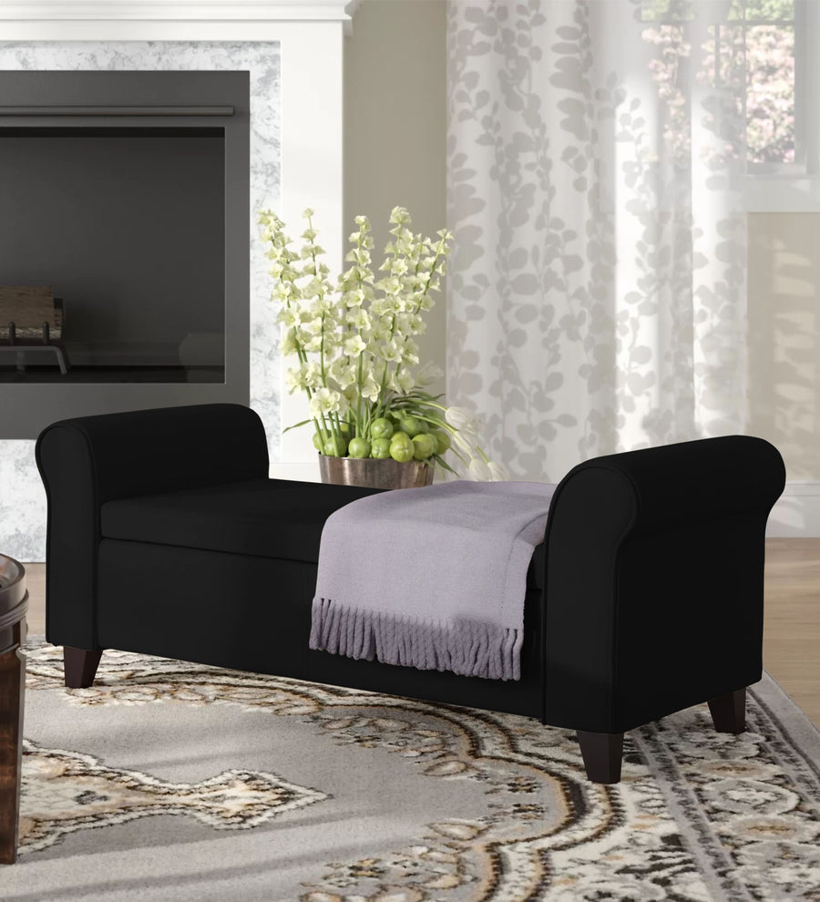 Molo  3 Seater Recamier Fabric - Zed Black by Febonic Living