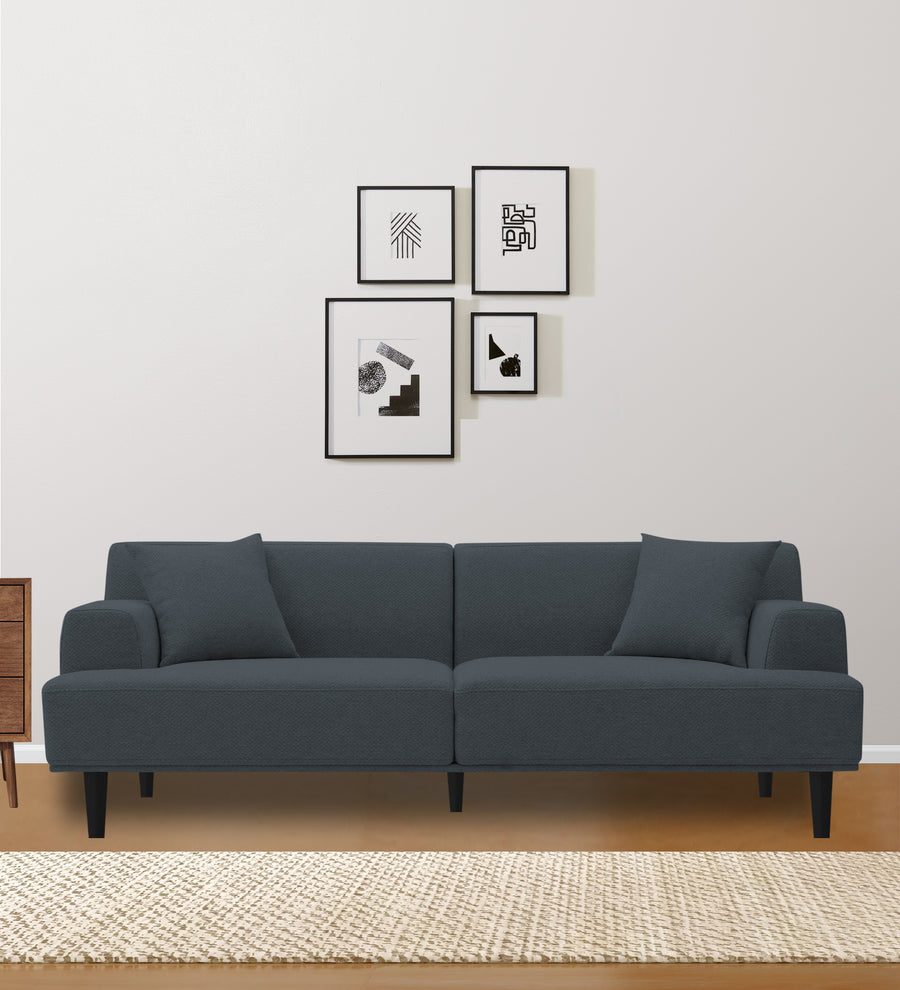 Cobby 3 Seater Fabric Sofa - Duby Grey by Febonic Living