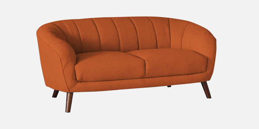 Benjamin Fabric 2 Seater Sofa In Vivid Orange Colour - Febonic Living