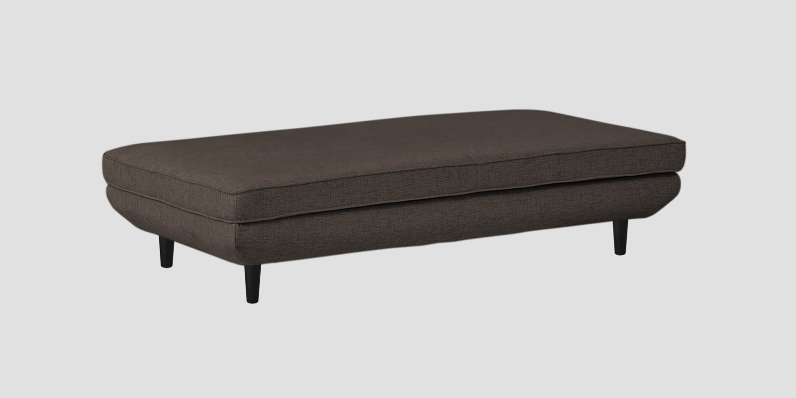 Hiver Fabric Day Bed Sofa In Caspa Brown Colour With Back Rest - Febonic Living