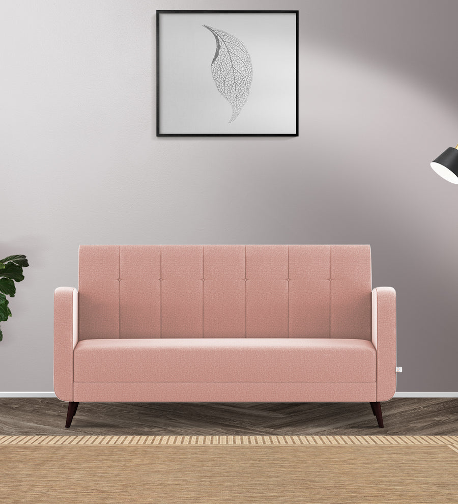 Wiki 3 Seater Velvet Sofa - Blush Pink by Febonic Living