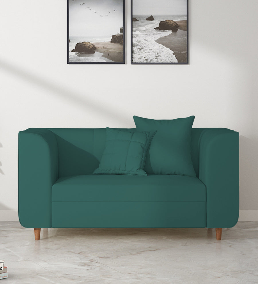 Sumo  2 Seater Velvet Sofa - Pine green by Febonic Living