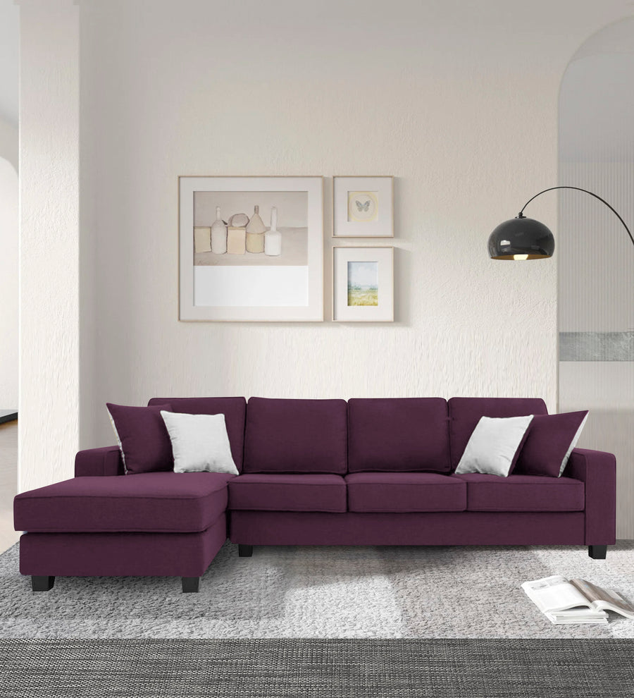 Ladybug  RHS  (3+Lounger) Fabric Sectional Sofa - Greek Purple by Febonic Living