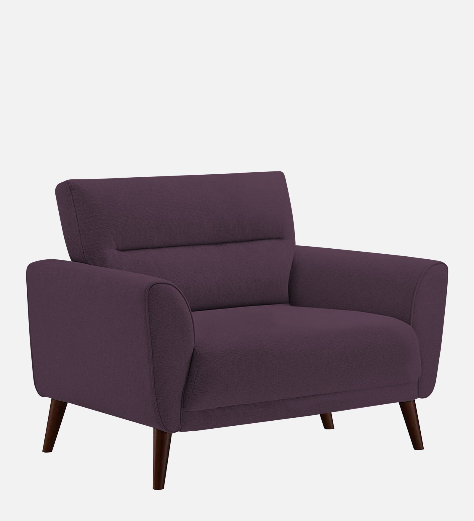 Castro Fabric 1 Seater Sofa in Greek Purple Colour