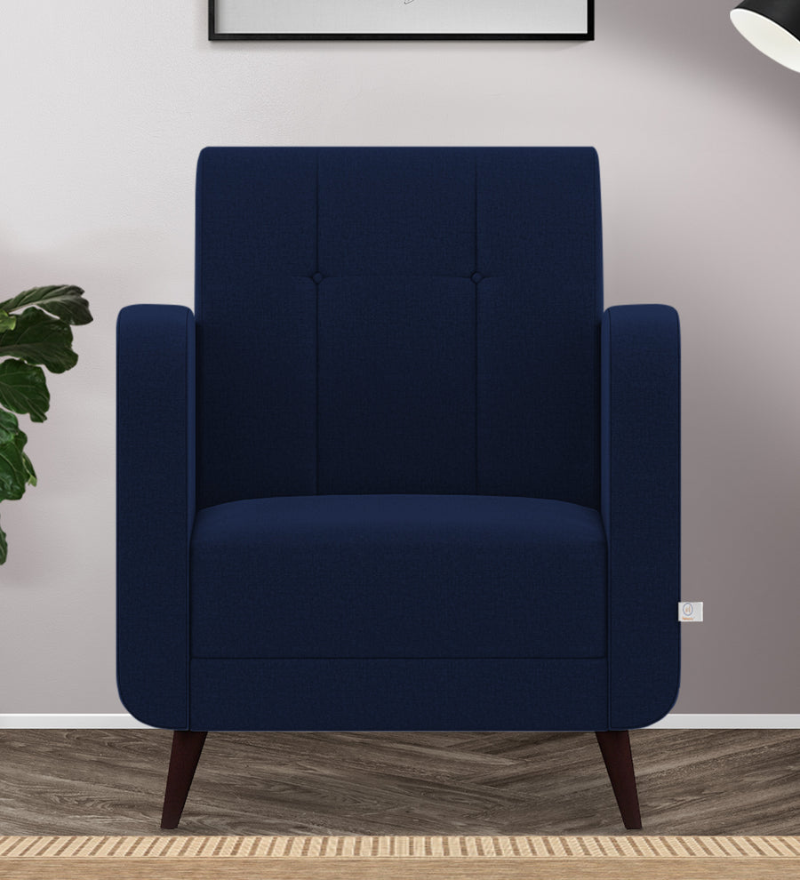 Wiki  1 Seater Velvet Sofa - Indigo Blue by Febonic Living