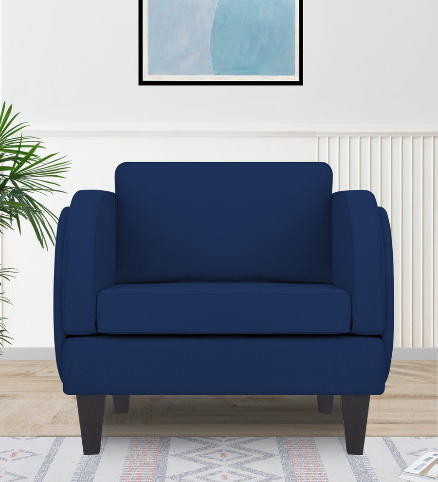 Siddy  1 Seater Fabric Sofa - Royal Blue by Febonic Living