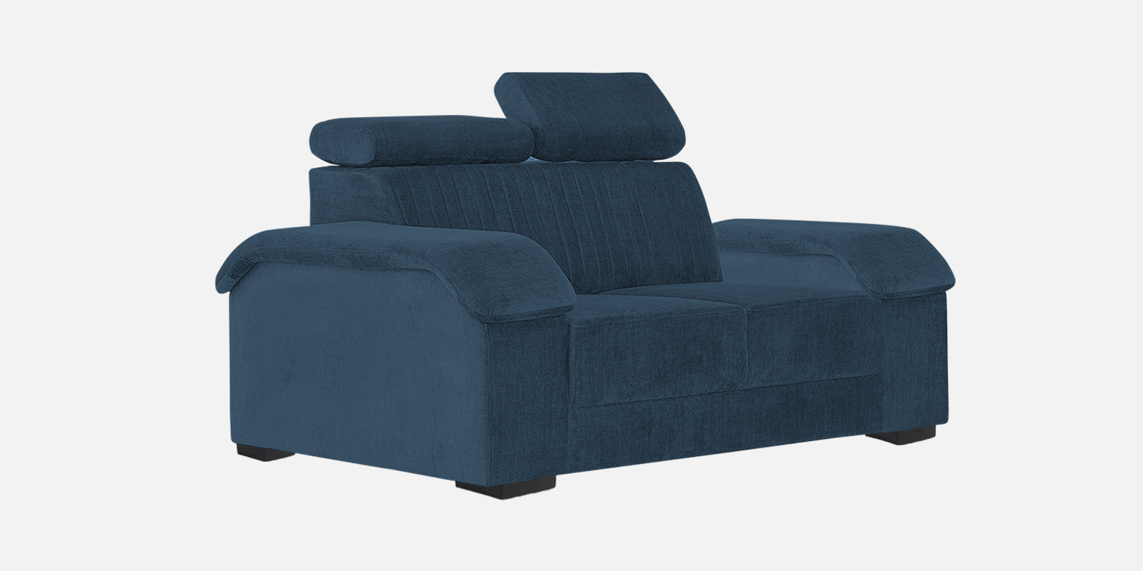 Draco Fabric 2 Seater Sofa In Light Blue Colour