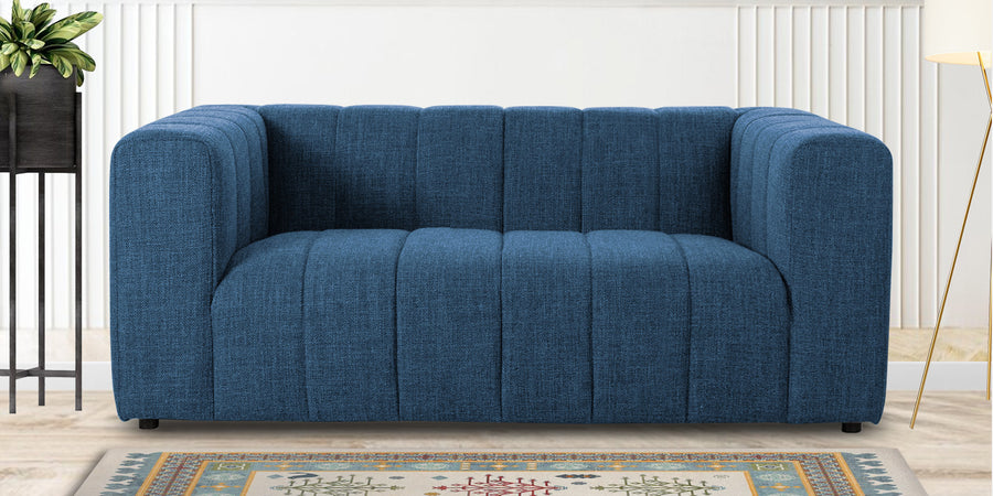 Lara Fabric 2 Seater Sofa In Light Blue Colour - Febonic Living