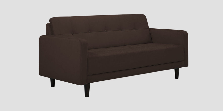 Noha Fabric 2 Seater Sofa In Coffee Brown Colour - Febonic Living