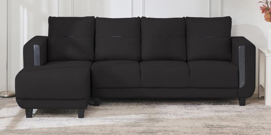 Perry Fabric Rhs Sectional Sofa 3 Lounger In Maba Grey Colour - Febonic Living