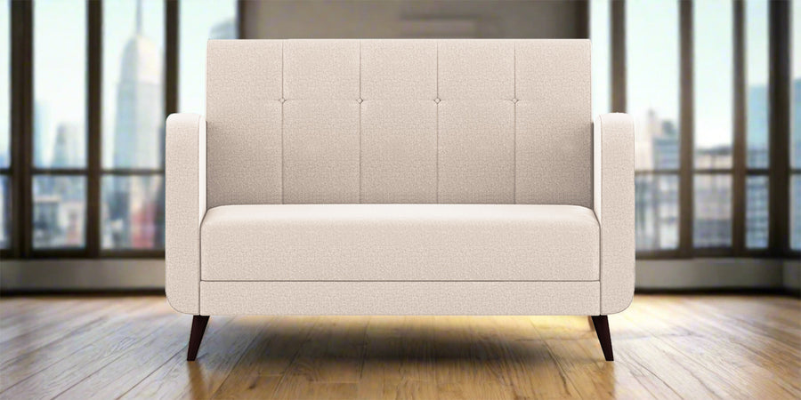Wiki Velvet 2 Seater Sofa In Camel Beige Colour - Febonic Living