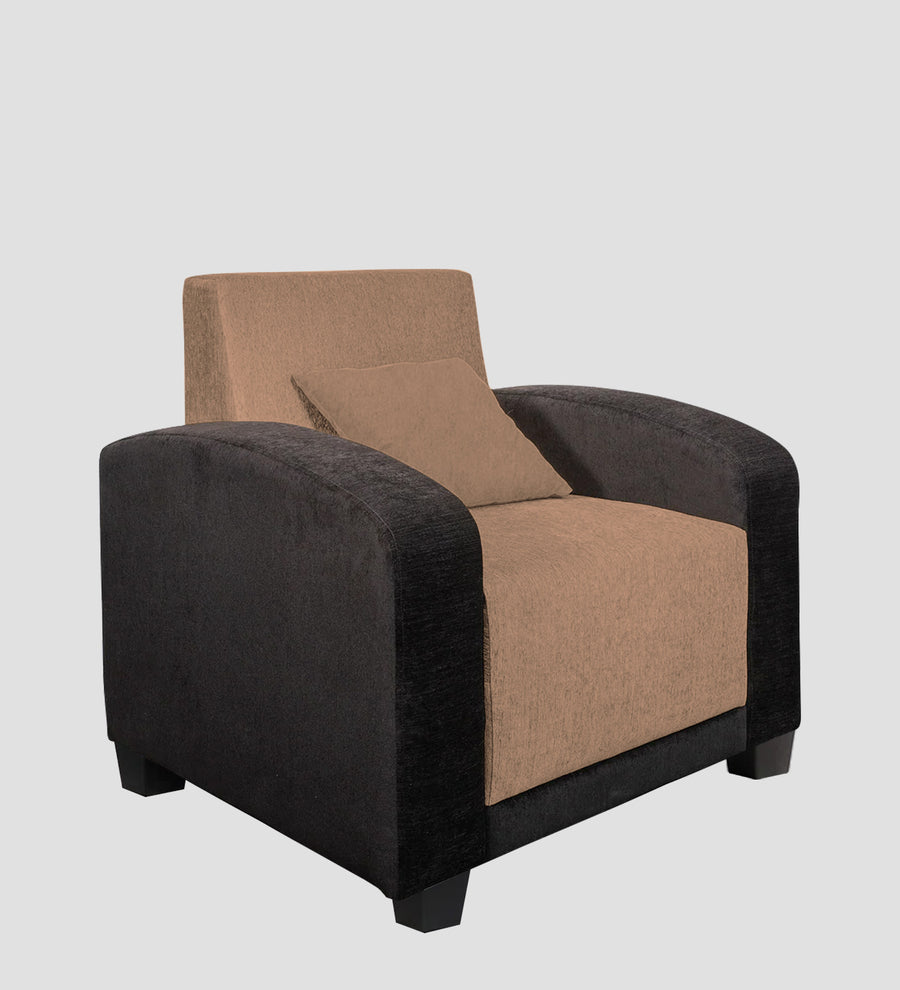 Alex Fabric 1 Seater Sofa In Cosmic Beige Colour - Febonic Living
