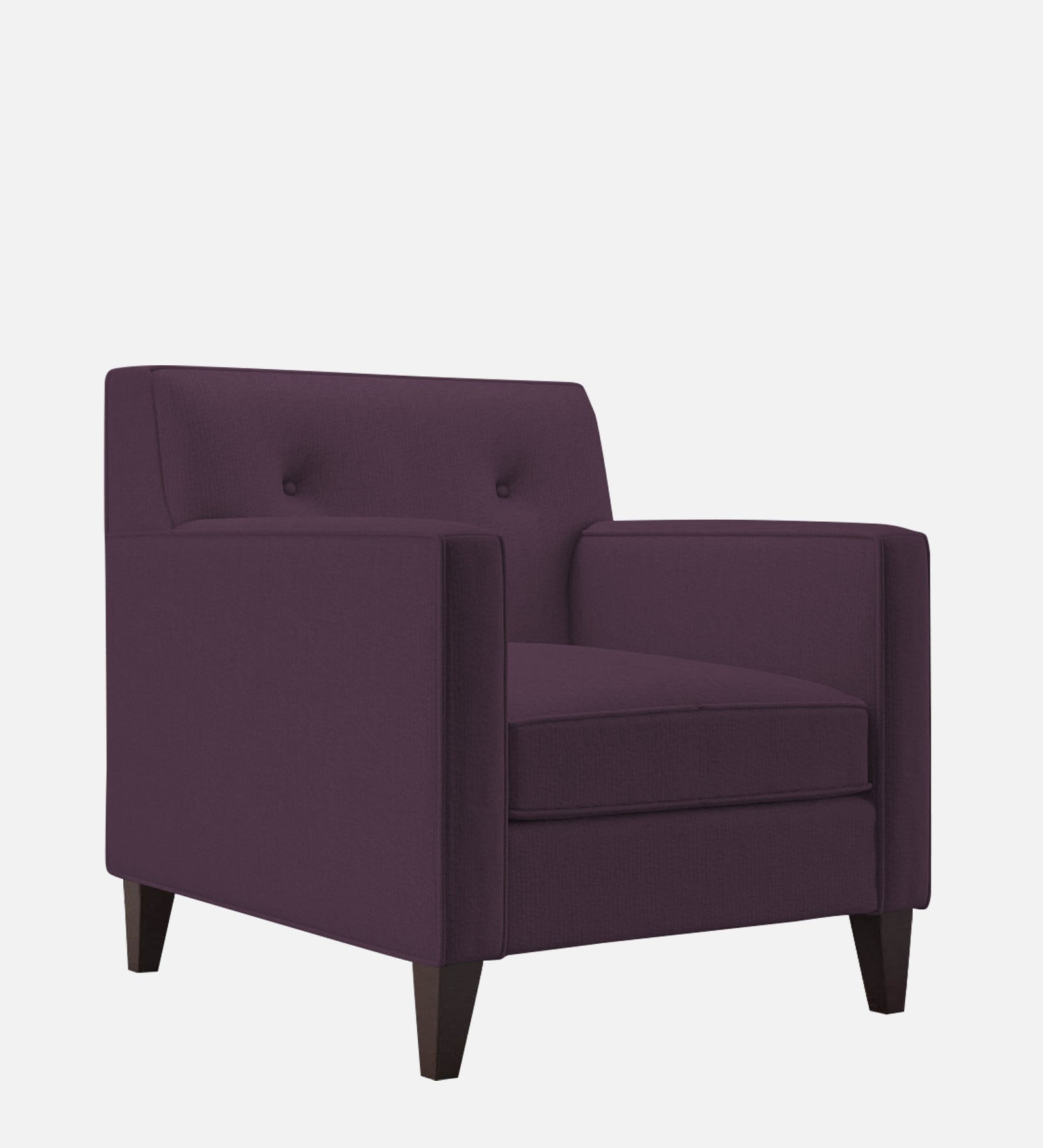 Miller Fabric 1 Seater Sofa in Greek Purple Colour