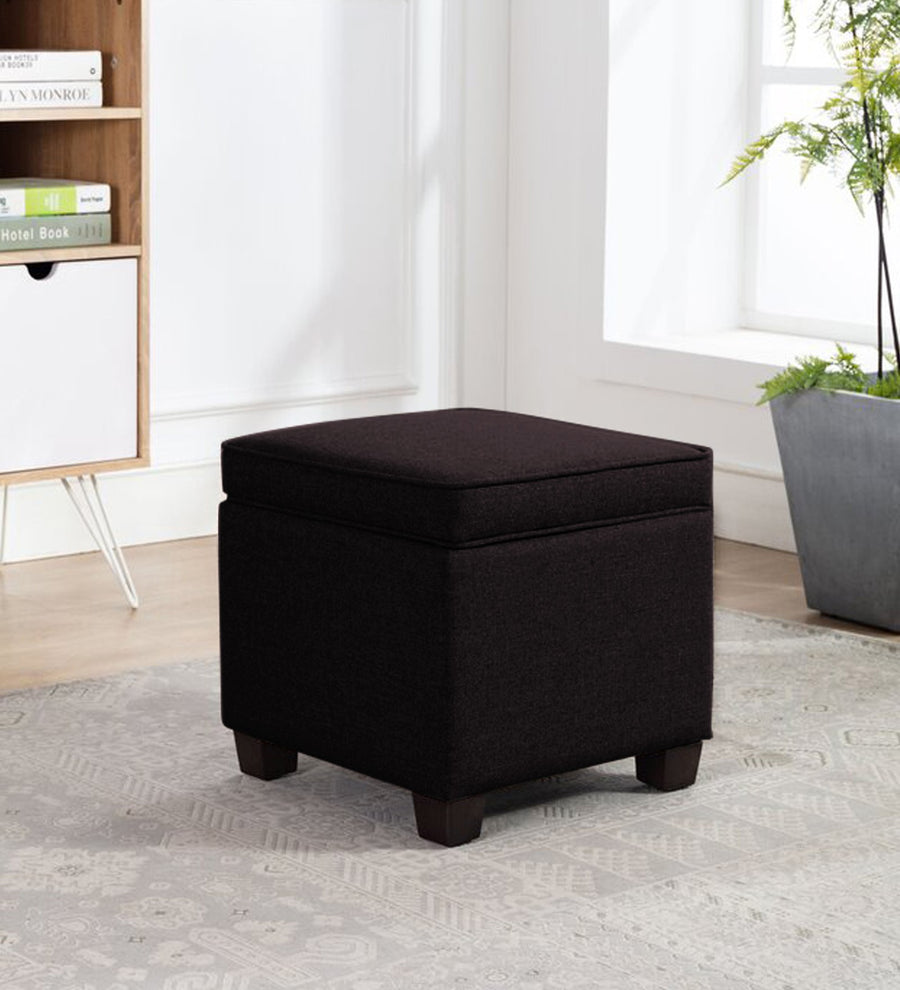 Sudan Fabric Ottoman In Cara Brown Colour With Storage - Febonic Living