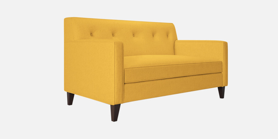 Miller Fabric 2 Seater Sofa In Bold Yellow Colour - Febonic Living