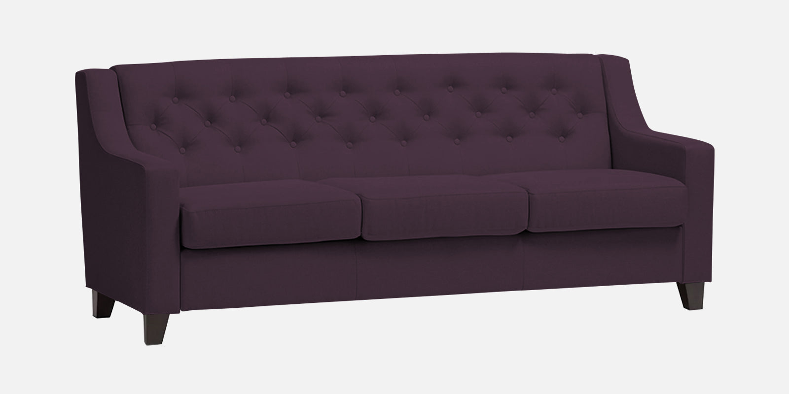 Baidy Fabric 3 Seater Sofa in Greek Purple Colour